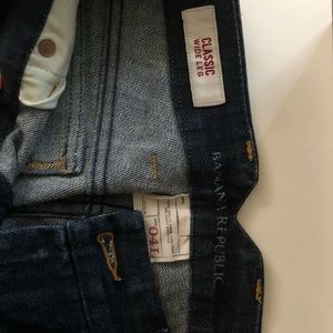 Banana republic classic wide leg jeans